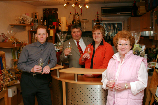 vl: Stefano Cresceri, Franco Cresceri, Susanne Winkel, Edeltraud Cresceri