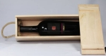 Holzkiste f�r 1 Flasche mit Aufdruck Weinimport Cresceri oder neutral
